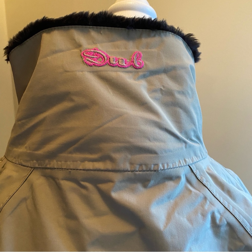 Dub Brand Weathergear Womens Snowboard Pullover Jacket Gray with Pink Accents Sm - Picture 7 of 11